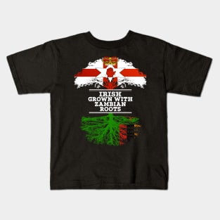 Northern Irish Grown With Zambian Roots - Gift for Zambian With Roots From Zambia Kids T-Shirt